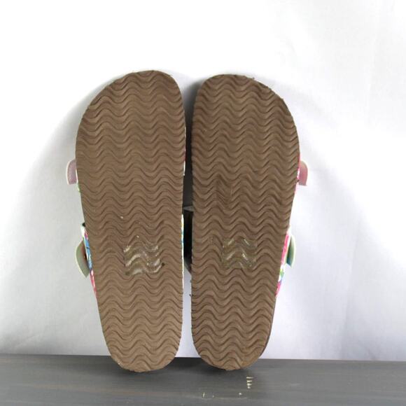 Madden Girl Brando Boho Flats Slide Sandals Women Size 8.5 Rainbow Floral - Picture 5 of 5